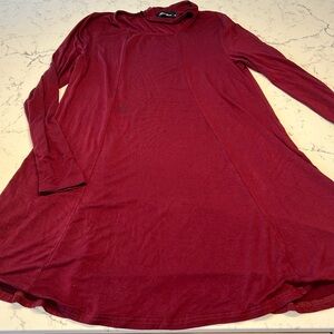 Anna Grace Maroon Dress